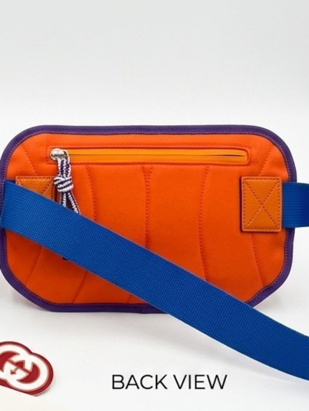 Gucci Orange and Purple Wave Logo Belt Bag - Picture 4 of 5